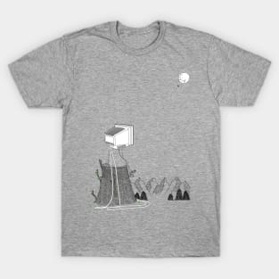 Coder computer babe lost in the woods T-Shirt